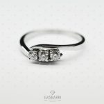 Anello Delfino 3 Diamanti F-VS1