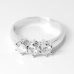 Anello Trilogy 0.84 ct D-VS1 GIA