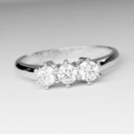 Anello Trilogy 0,75 carati colore D purezza VS1 GIA