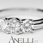 Anello Trilogy 0,85 carati colore F purezza IF GIA