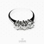 Anello Trilogy 1 Carato G-VVS1 GIA