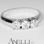 Anello Trilogy con Diamanti E-IF (0,51)