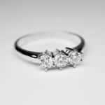 Anello Trilogy di Diamanti 0,60 ct E-IF