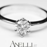 Solitario Classico con Diamante 0,38 ct colore D purezza VS1