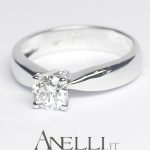 Solitario con Diamante 0,45 carati colore G purezza IF