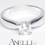Solitario con Diamante 0,45 carati colore G purezza VVS1
