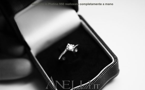 Solitario in Platino 950 con Diamante di mezzo carato GIA