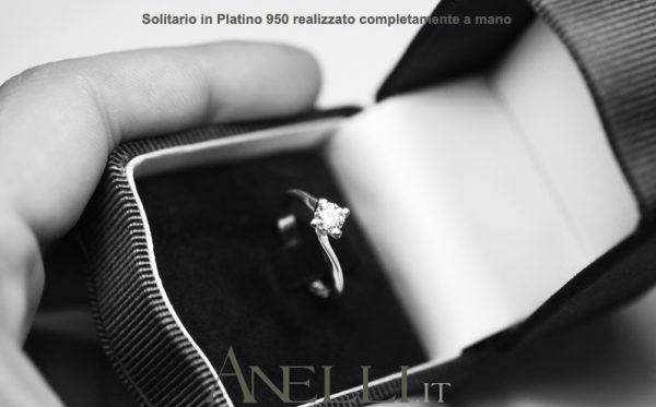 Solitario in Platino 950 con Diamante di mezzo carato GIA