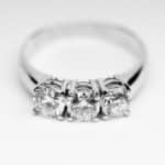 Trilogy 3 Diamanti da 0.50 carati colore D purezza IF GIA
