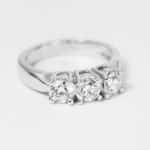 Trilogy di 1,20 carati con Diamanti colore D GIA
