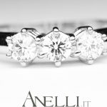 Trilogy di Diamanti 0,75 carati colore F purezza IF GIA