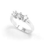 Trilogy di Diamanti 0,75 carati colore F purezza IF GIA