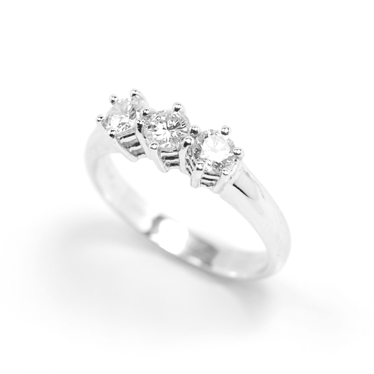 Trilogy di Diamanti 0,75 carati colore F purezza IF GIA