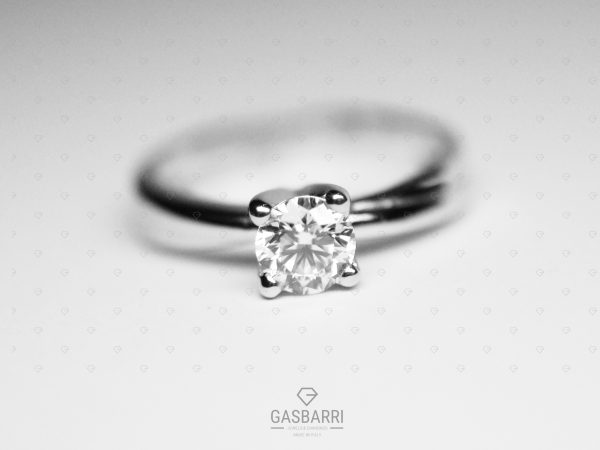 Anello 0.48 carati colore D purezza IF