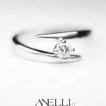 Anello con Diamante 0,40 carati F-VS1 GIA