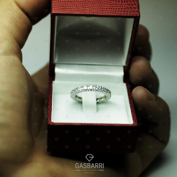 Anello fedina giro 1,85 carati F-VVS1