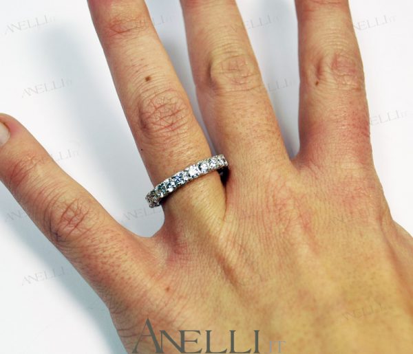 Anello fedina giro 2 carati (G-VS2)