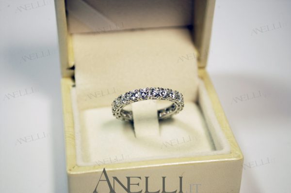 Anello fedina giro 2 carati (G-VS2)