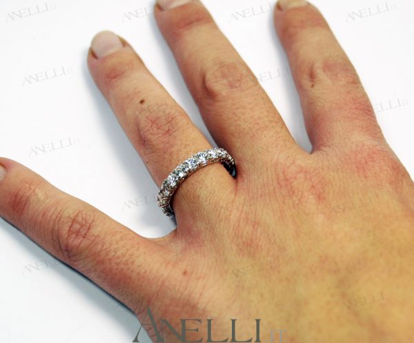 Anello fedina giro 2 carati (G-VS2)