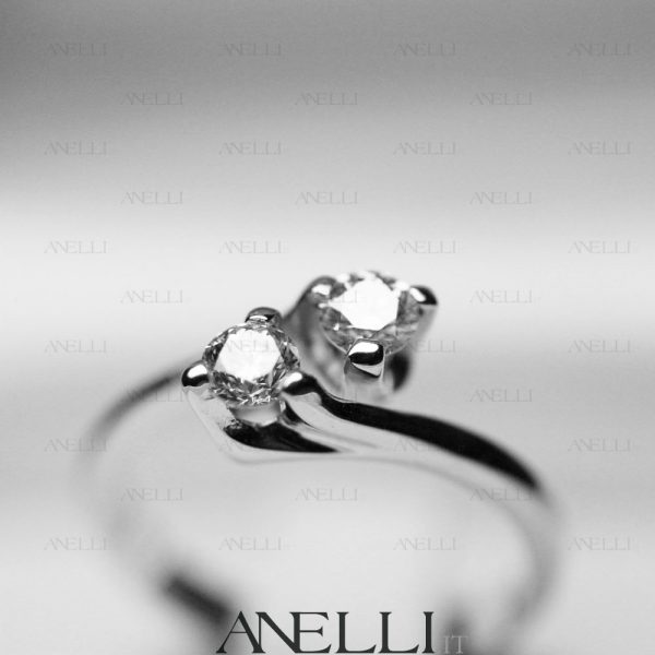 Anello Giulietta e Romeo da mezzo carato (F-VS1)