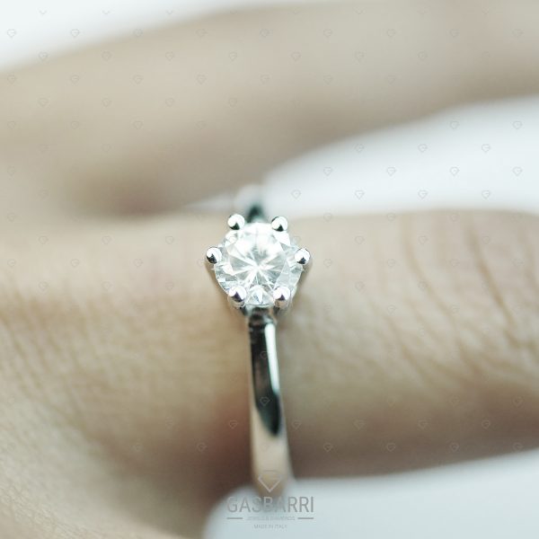 Anello Oro e Diamante 0.50 carati D-IF Triplo Excellent