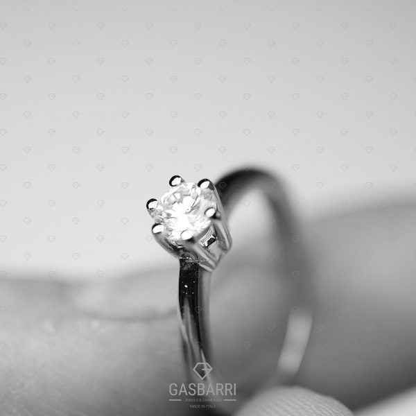 Anello Oro e Diamante 0.50 carati D-IF Triplo Excellent