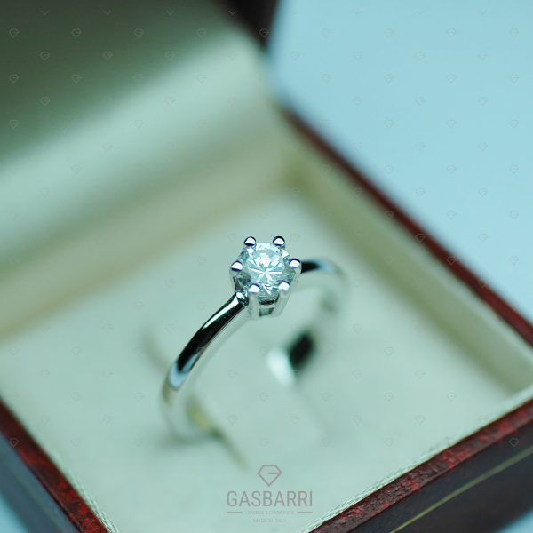 Anello Oro e Diamante 0.50 carati D-IF Triplo Excellent