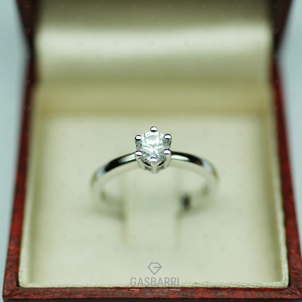 Anello Oro e Diamante 0.50 carati D-IF Triplo Excellent
