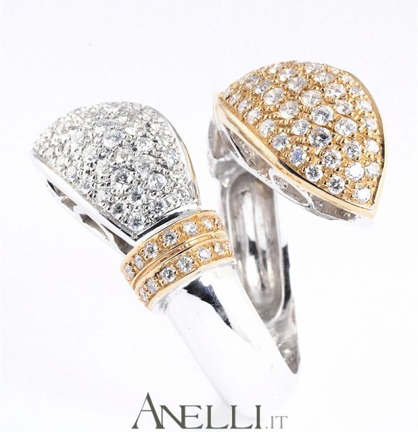 Anello pavè diamanti 1,20 ct.