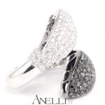 Pavè diamanti bianchi/neri 1,20 ct.