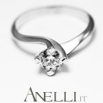 Anello solitario 0,38 carati (Colore F - Purezza VVS1)