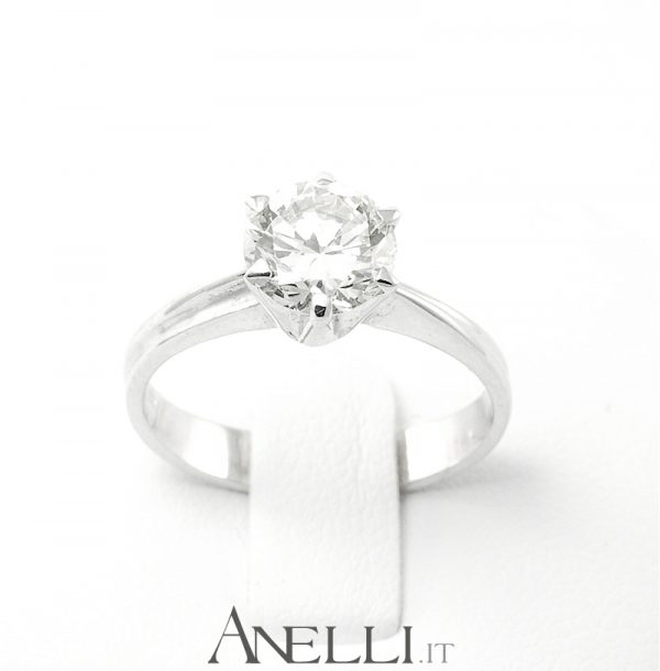 Anello solitario 2 carati