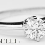 Anello Solitario a 6 griffe 0,45 carati E-VS1