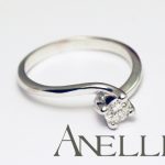Anello Solitario con Diamante 0.20 - anelli solitari classici