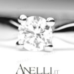 Anello Solitario con Diamante 0.40 carati D-IF GIA