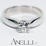 Anello Solitario di mezzo carato (G-VS1) GIA America