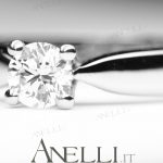 Anello Solitario Fidanzamento 0.40 carati G-IF GIA