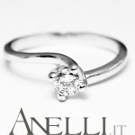 Anello Solitario Valentino 0,20 carati - Colore G purezza VS1