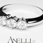 Anello Trilogy 0,75 carati colore D purezza VS1 GIA