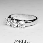 Anello Trilogy 0.90 Ct colore D purezza IF GIA