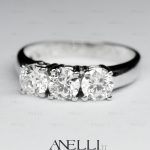 Anello Trilogy 0.90 Ct colore D purezza VVS1 GIA