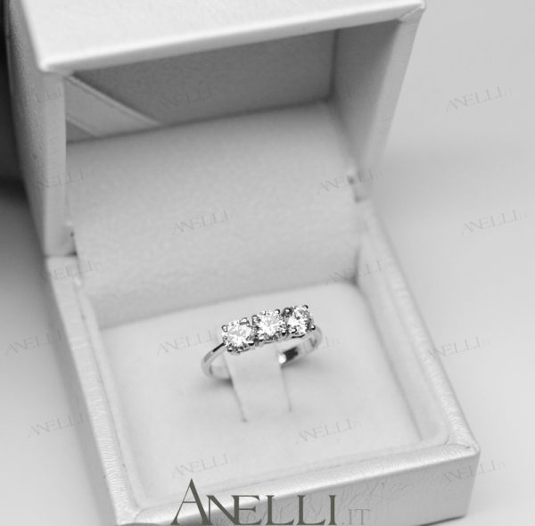 Anello Trilogy 1 Carato F-VS1 GIA
