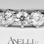 Anello Trilogy con Diamante 0,75 carati E-IF GIA