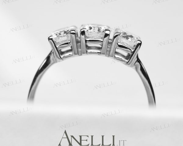 Anello Trilogy di 1 Carato E-VS1 GIA