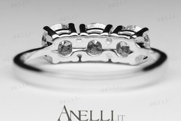 Anello Trilogy di 1 Carato E-VS1 GIA