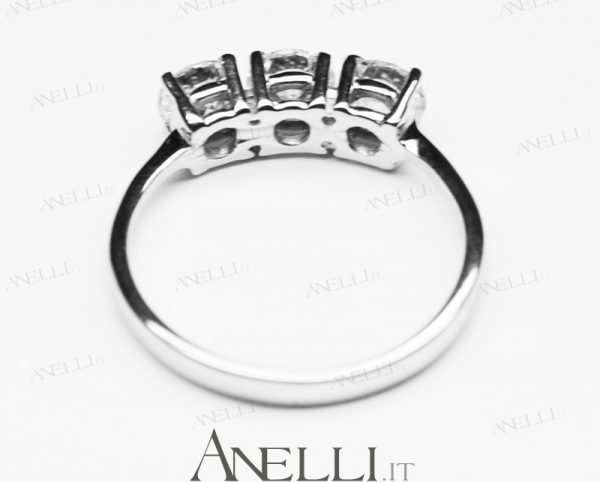 Anello Trilogy di 1 Carato E-VS1 GIA