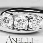 Anello Trilogy Diamanti 0,60 carati D-IF