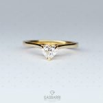 Diamante a Cuore su Oro Giallo