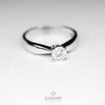 Anello Solitario Classico con Diamante 0,45 carati (F-VVS1)