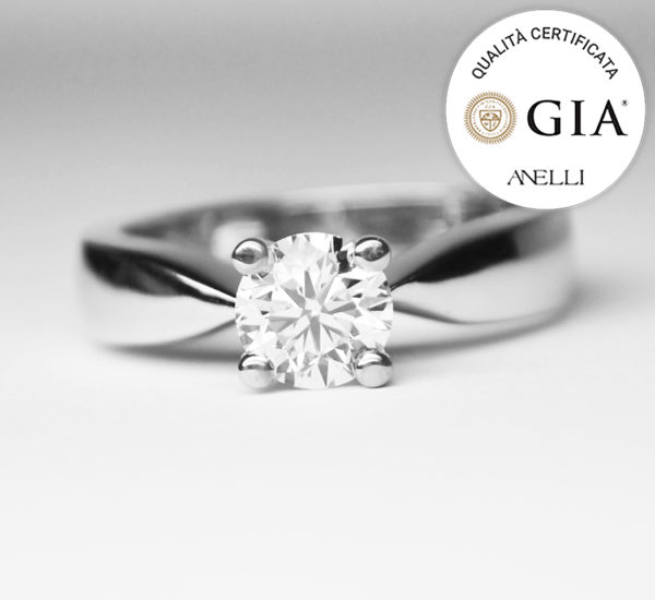 Diamante Solitario Fidanzamento 0.70 D-VVS1 GIA America